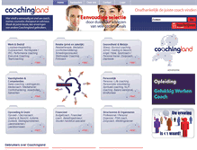 Tablet Screenshot of coachingland.nl